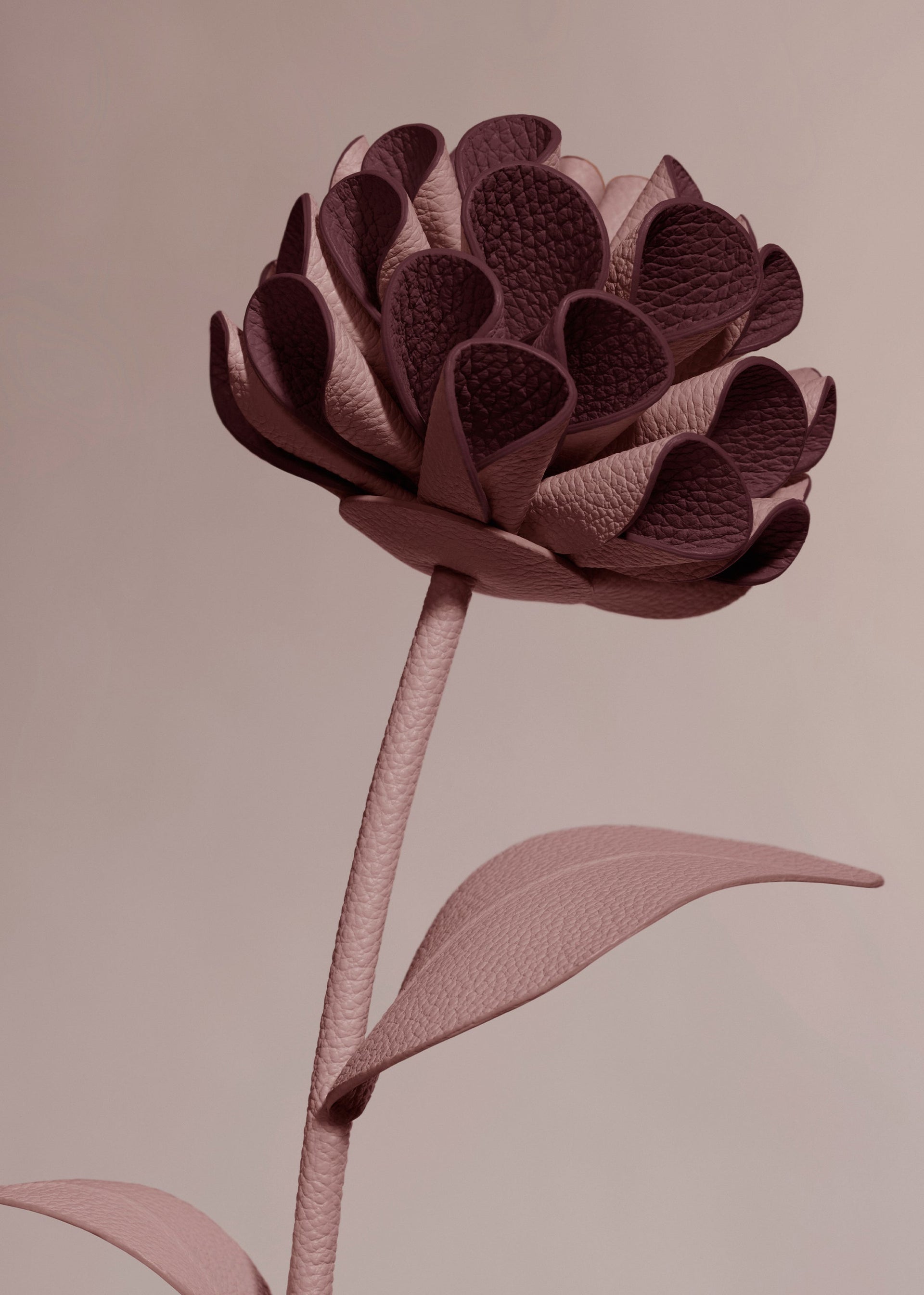 Leather flowers