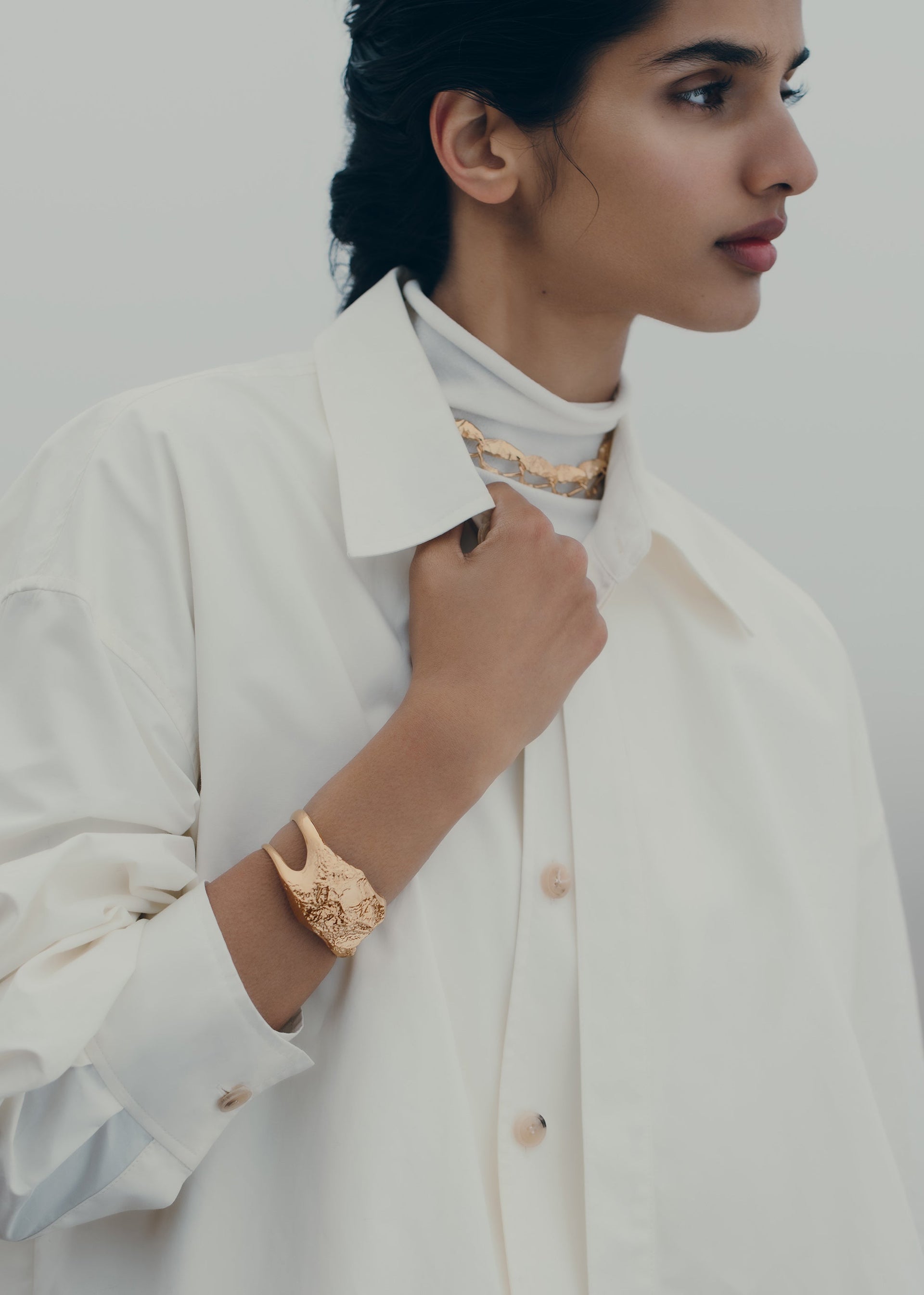 Eroz-manchetarmbånd​ - forgyldt med 24 karat guld