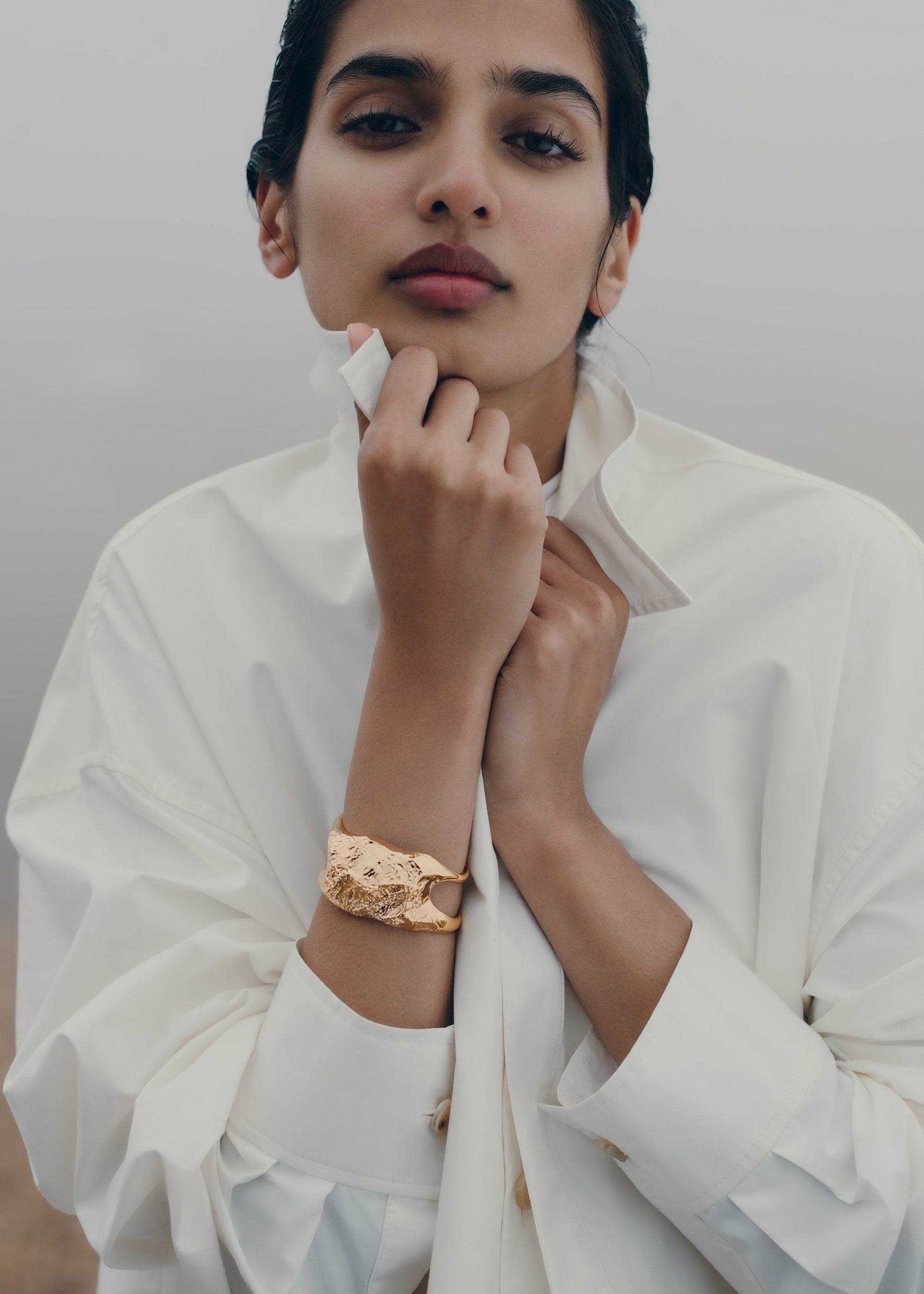 Eroz-manchetarmbånd​ - forgyldt med 24 karat guld