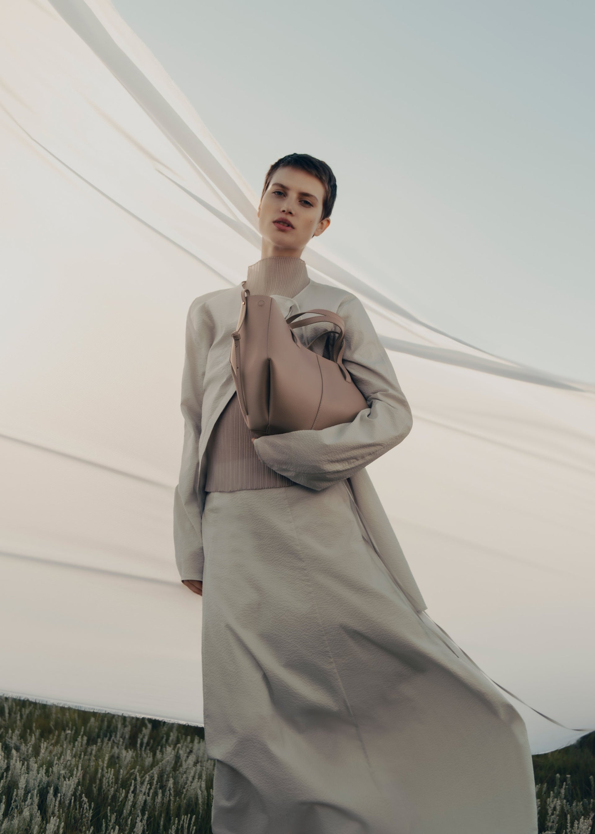 Cyme Mini - Gråbrun Kornet