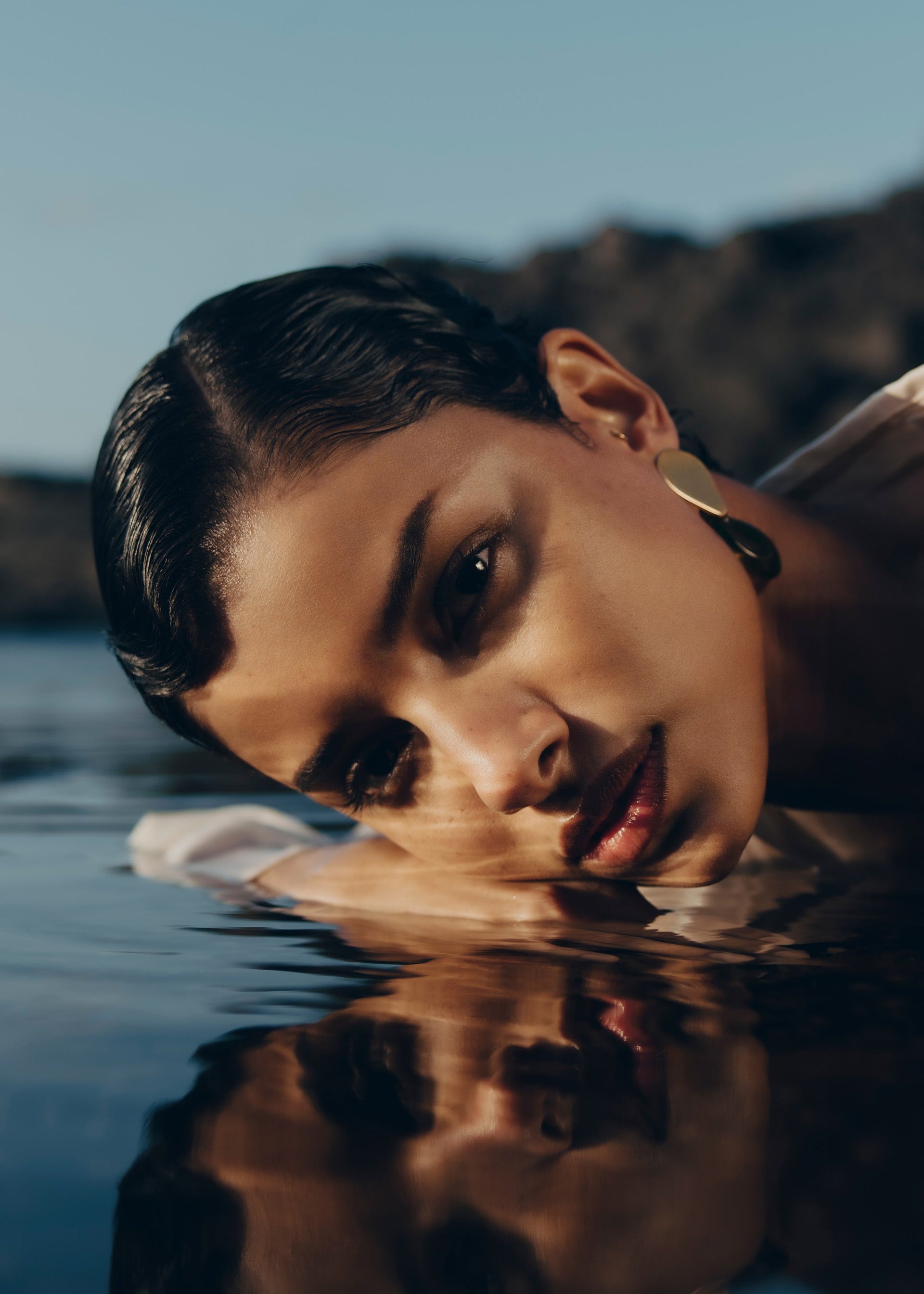 Naé-øreringe - Røget glas