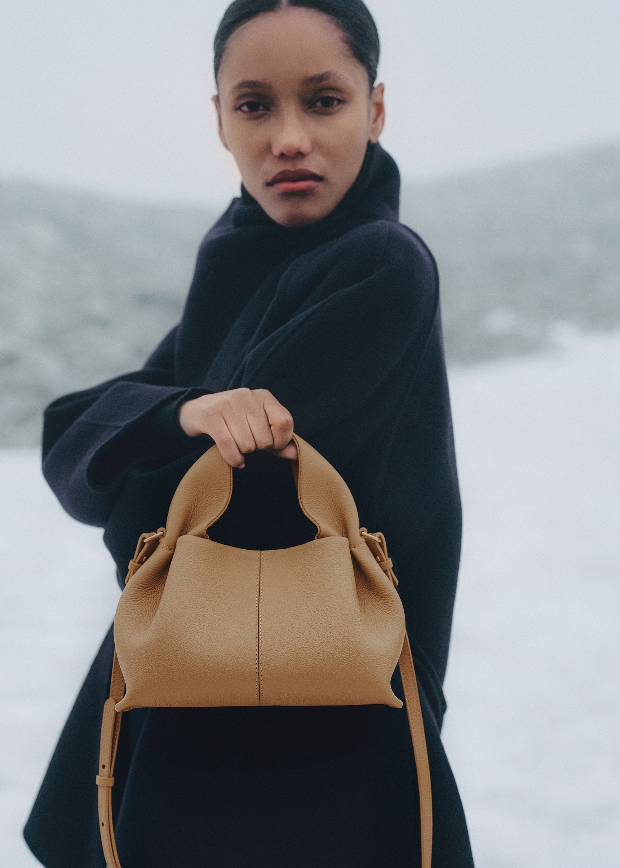 Polène | Bag - Numéro Neuf Mini - Textured Ocher – Polène DK