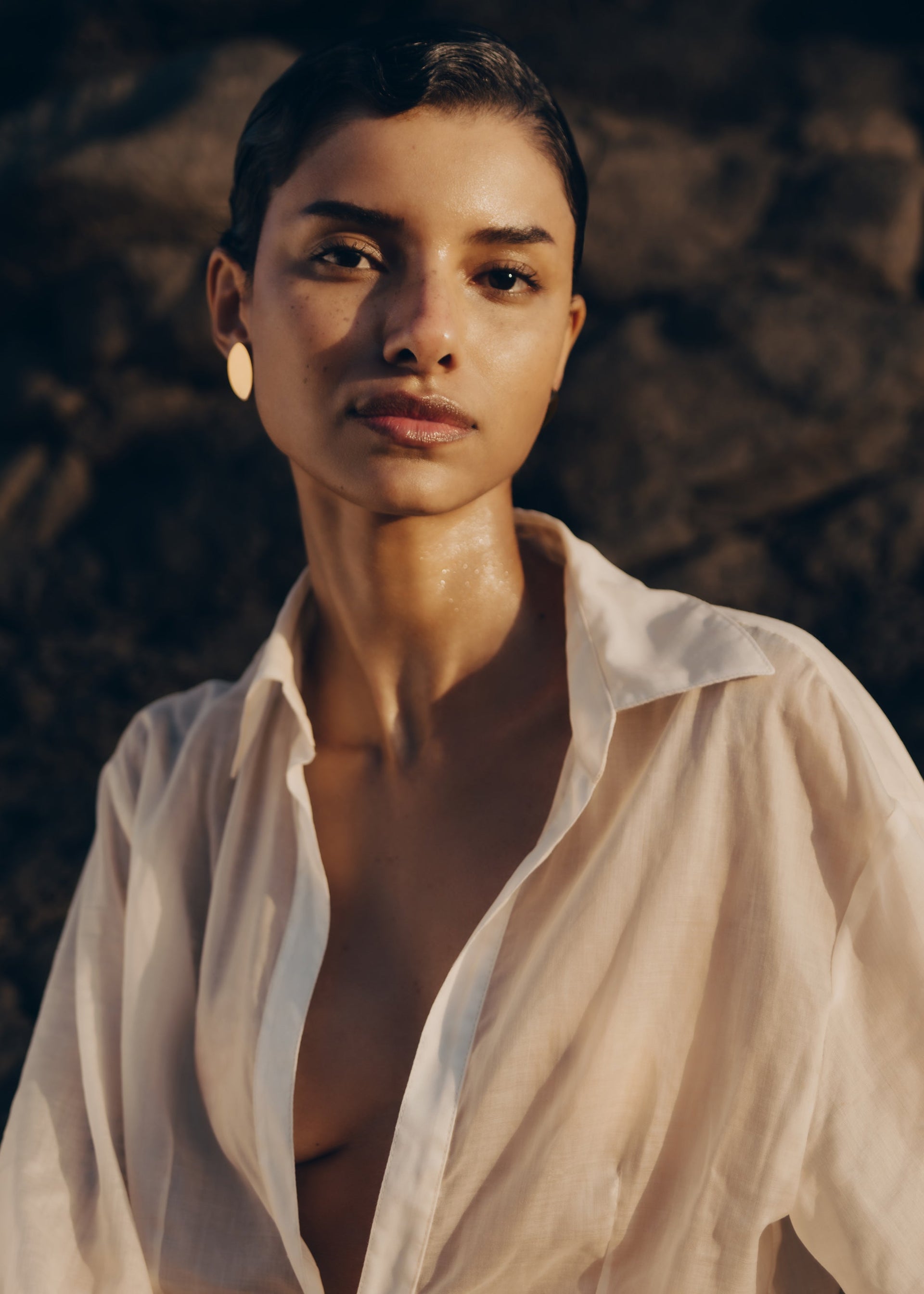 Naé-ørestikker - Røget glas