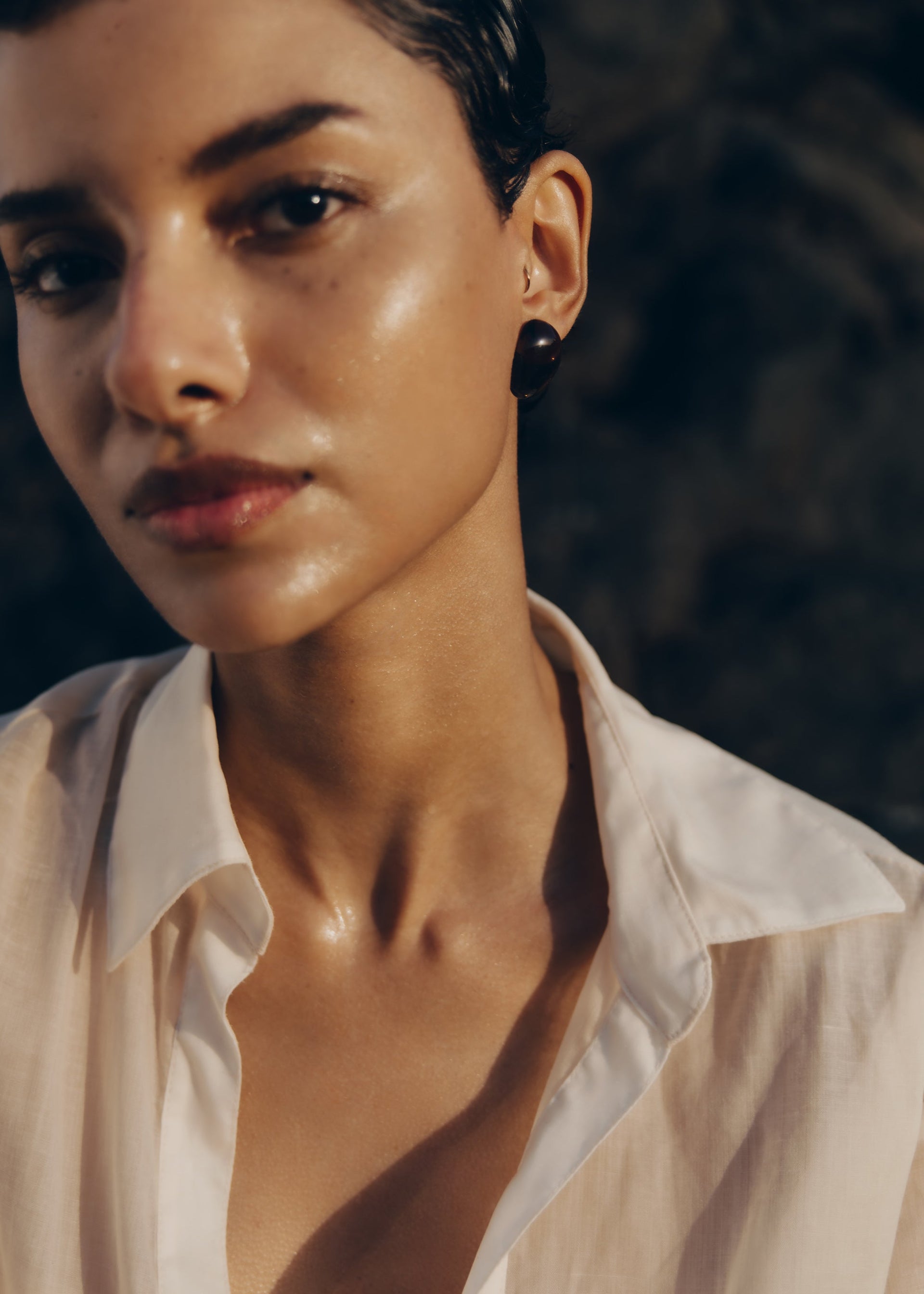 Naé-ørestikker - Røget glas