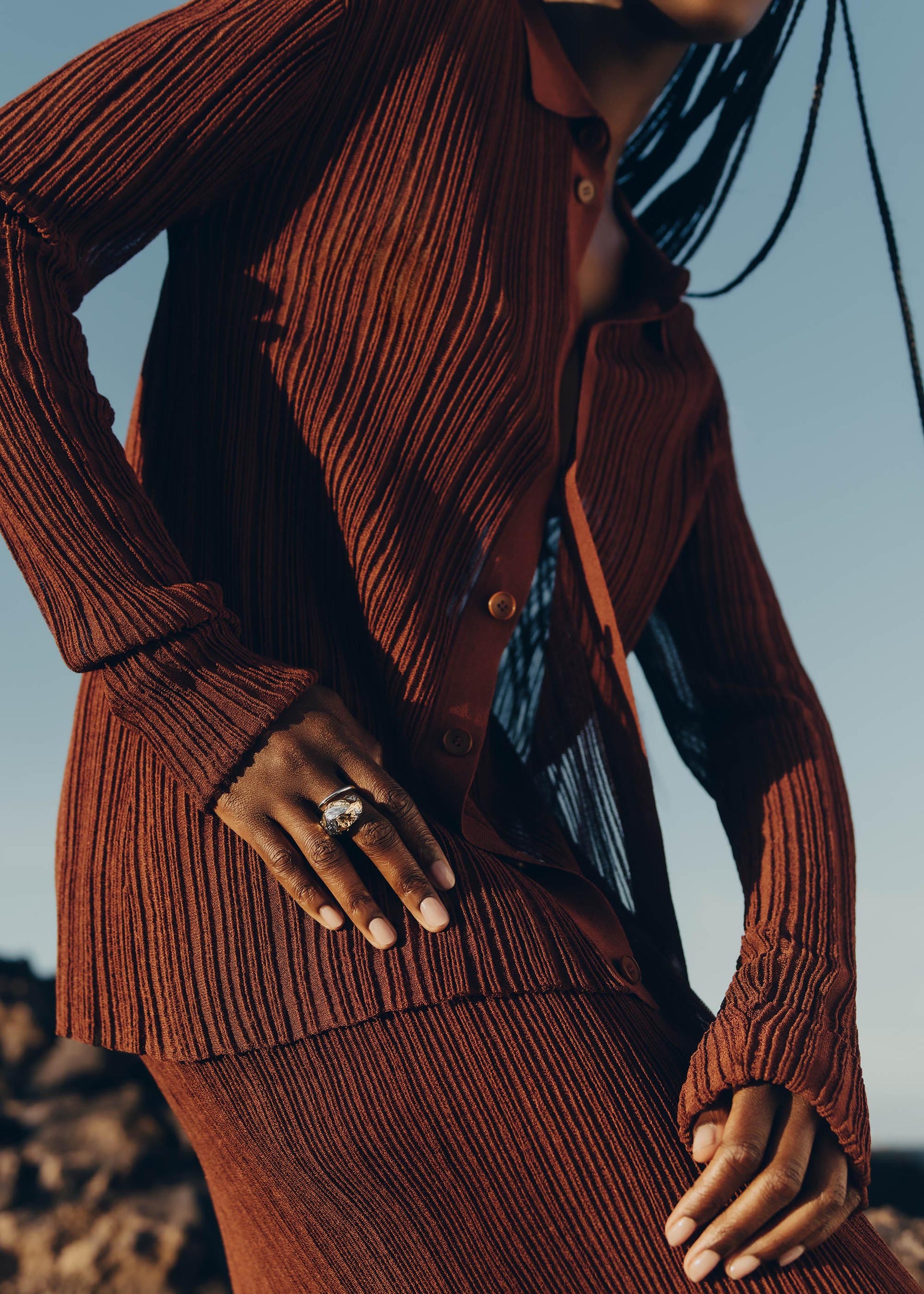 Eroz-ring - duo palladium og 24 karat guldbelægning​