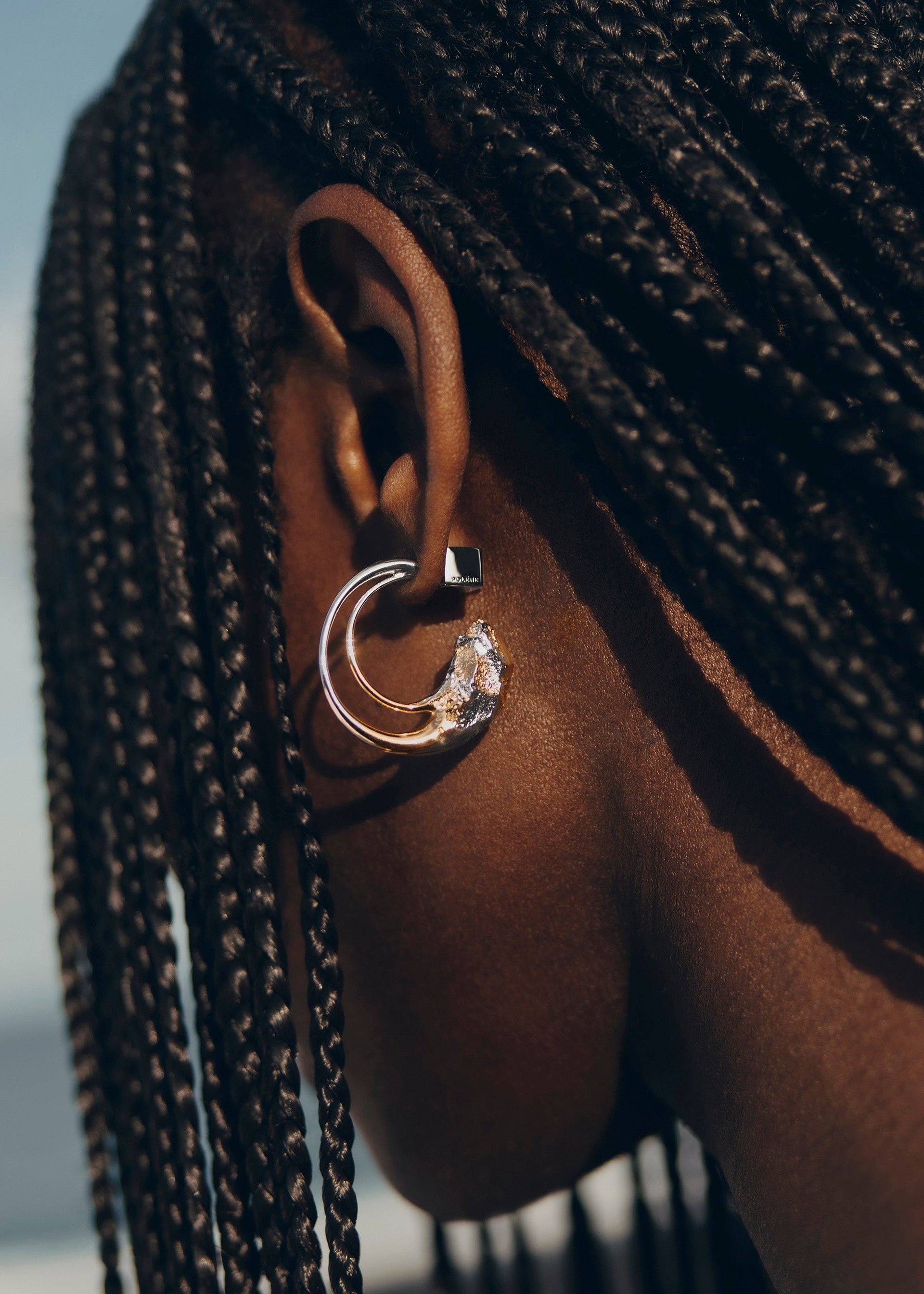 Eroz-hoops​ - duo palladium og 24 karat guldbelægning​