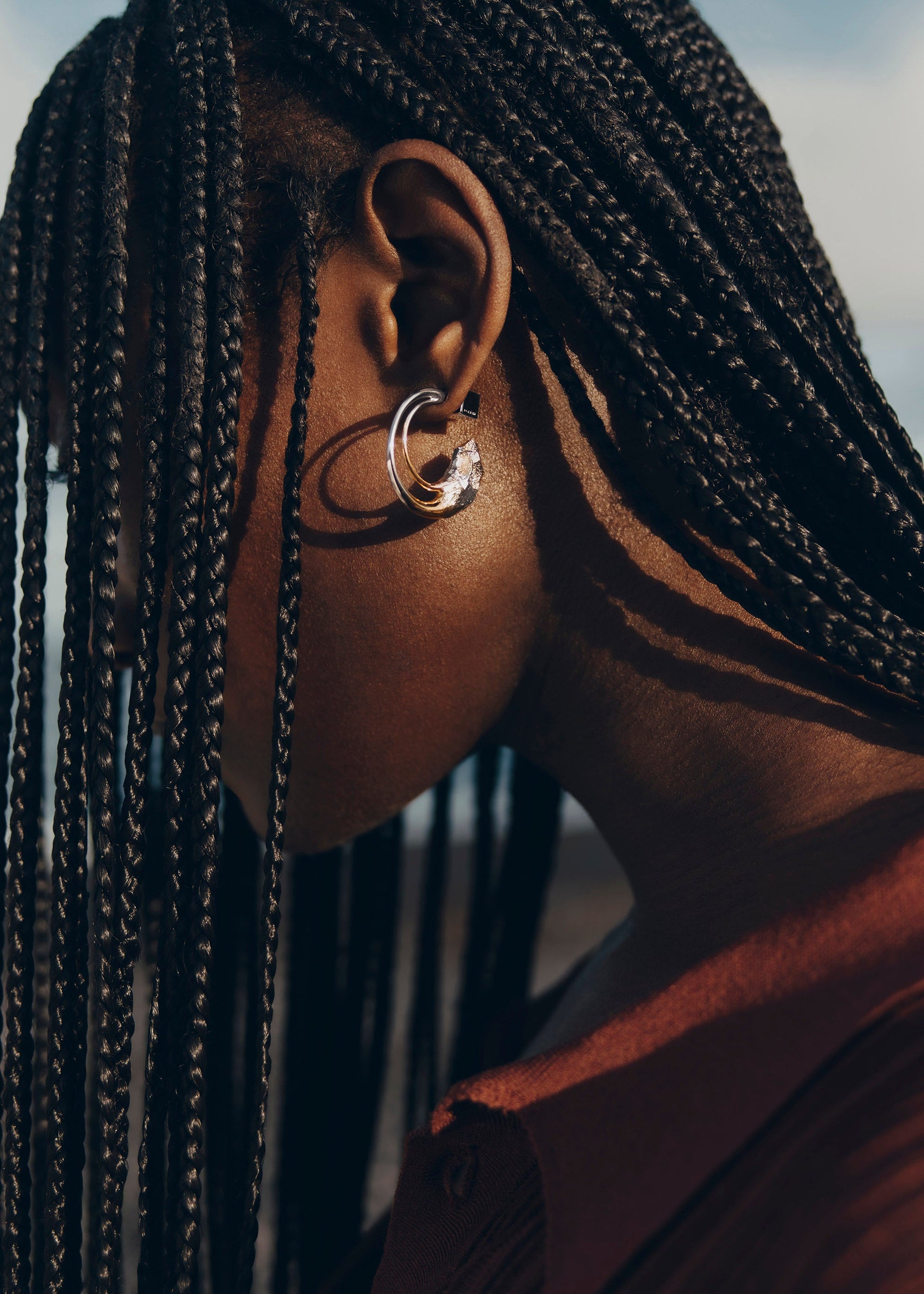 Eroz-hoops​ - duo palladium og 24 karat guldbelægning​