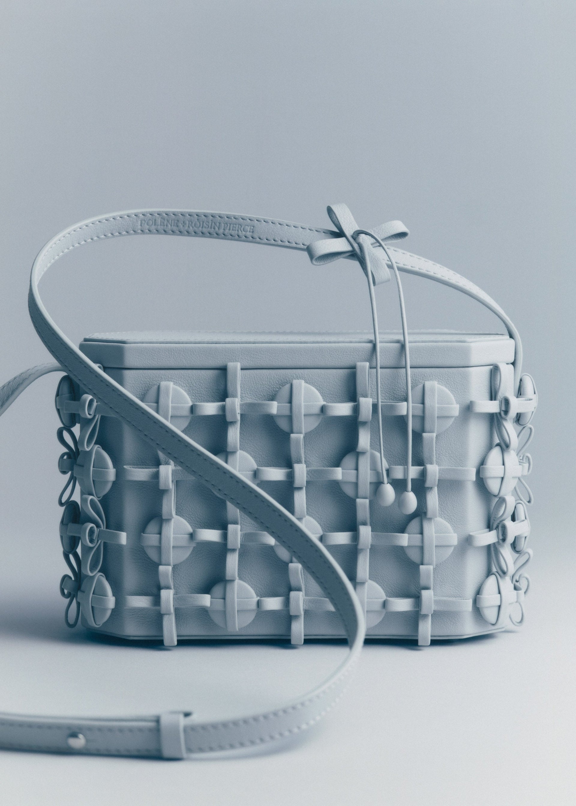 Button Bow Box - Sky