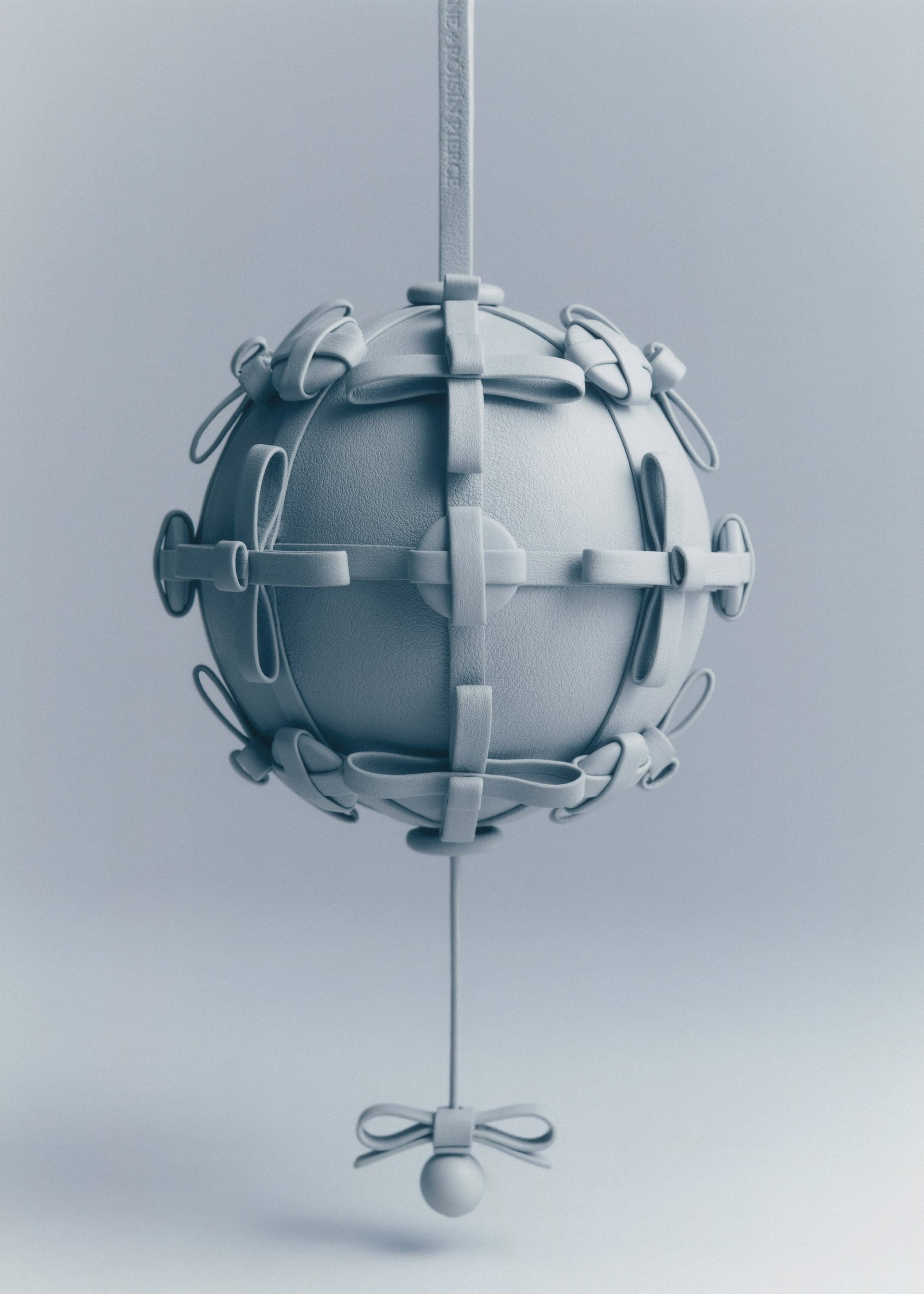Button Bow Sphere - Sky