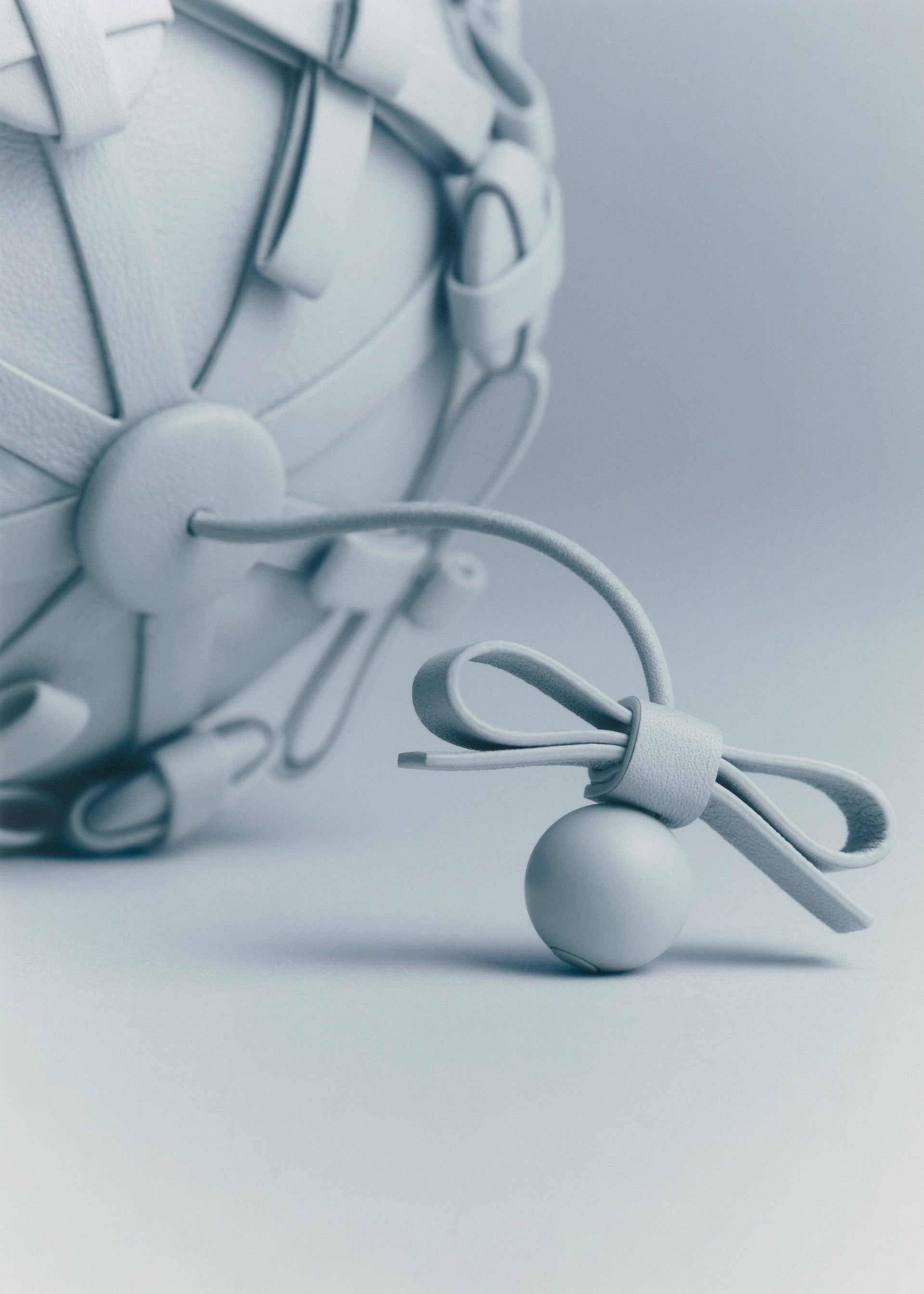 Button Bow Sphere - Sky