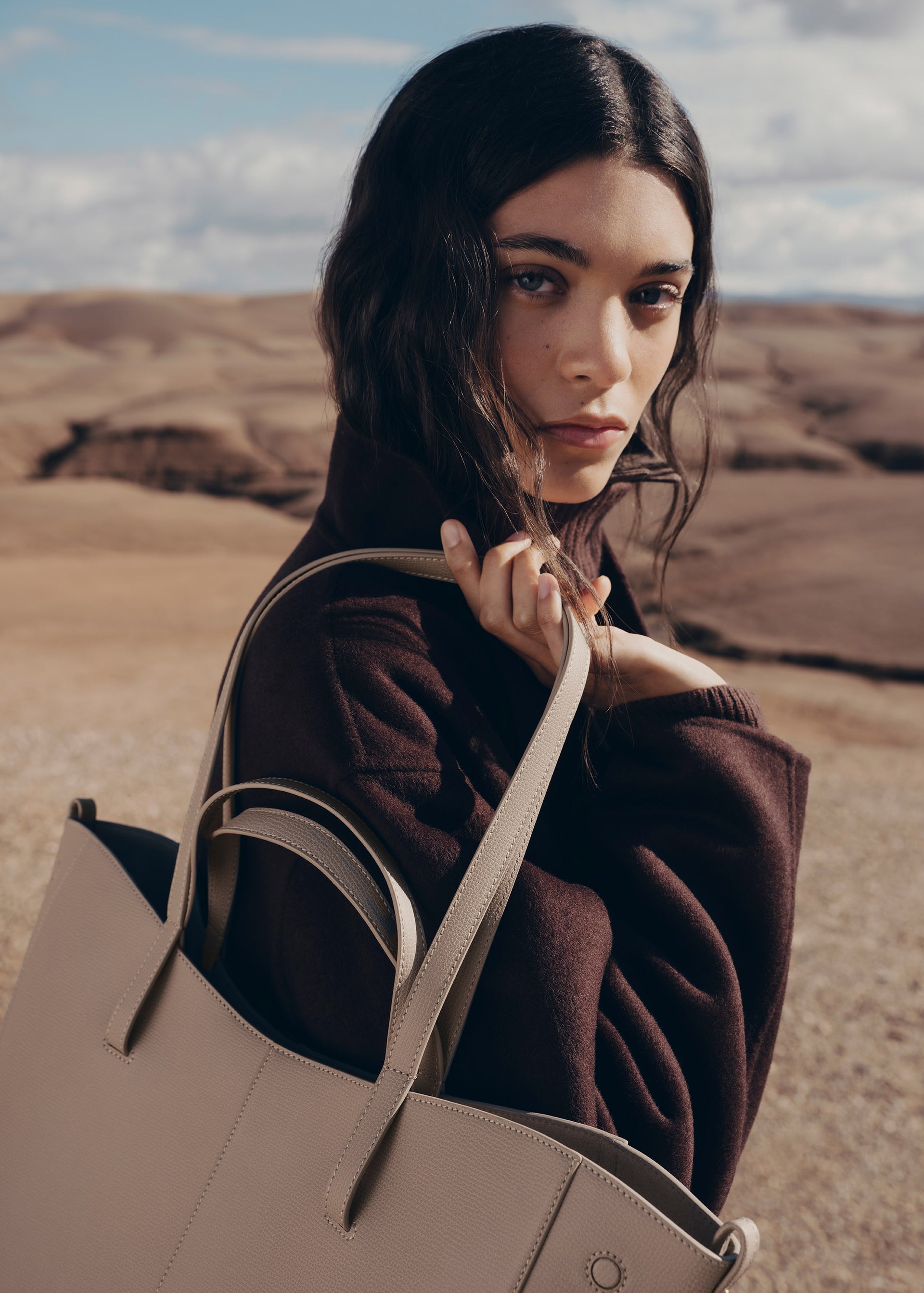 Cyme Tote - Taupe Kornet