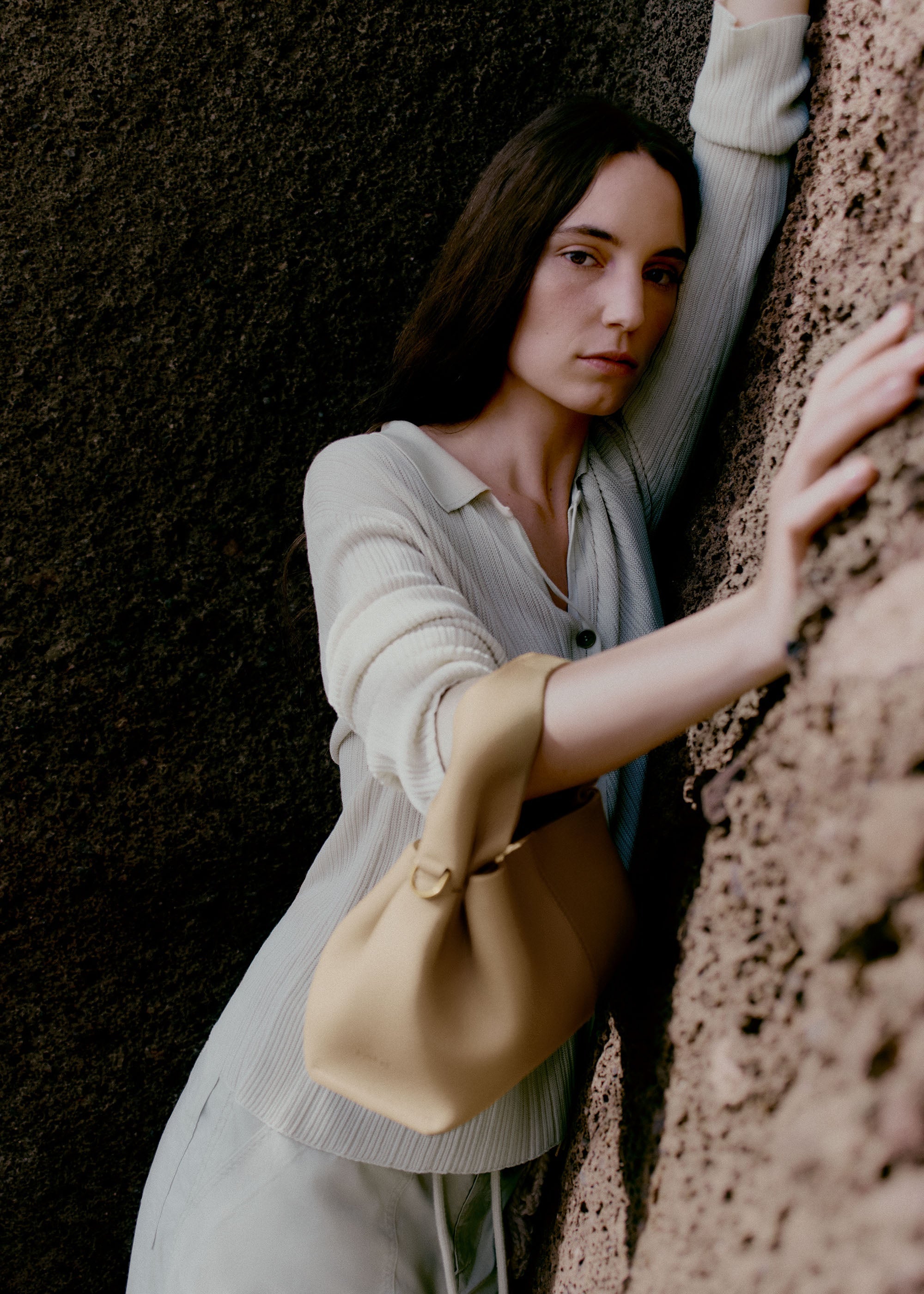 Polène | Bag - Numéro Neuf Mini - Textured Sand – Polène DK