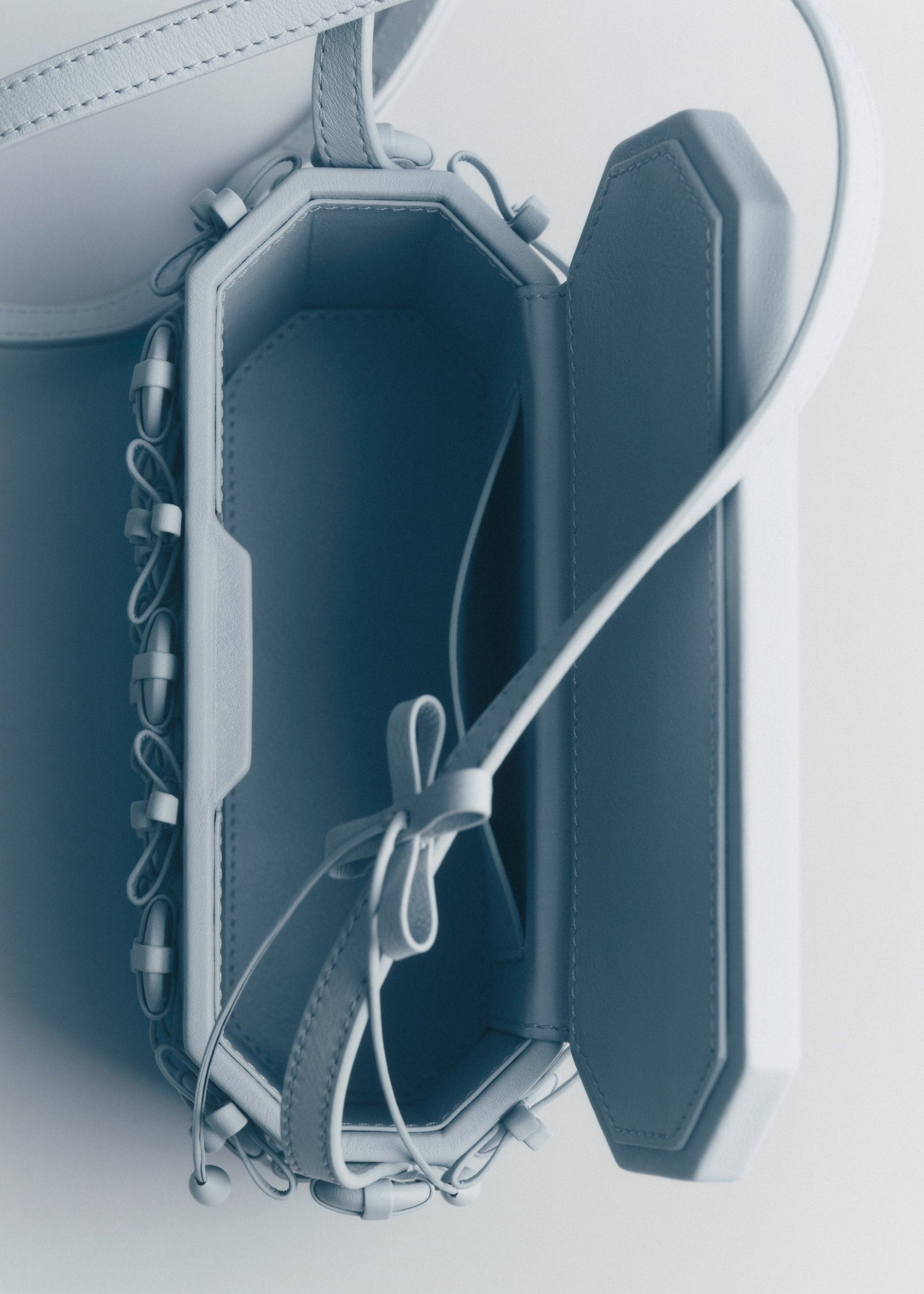 Button Bow Box - Sky