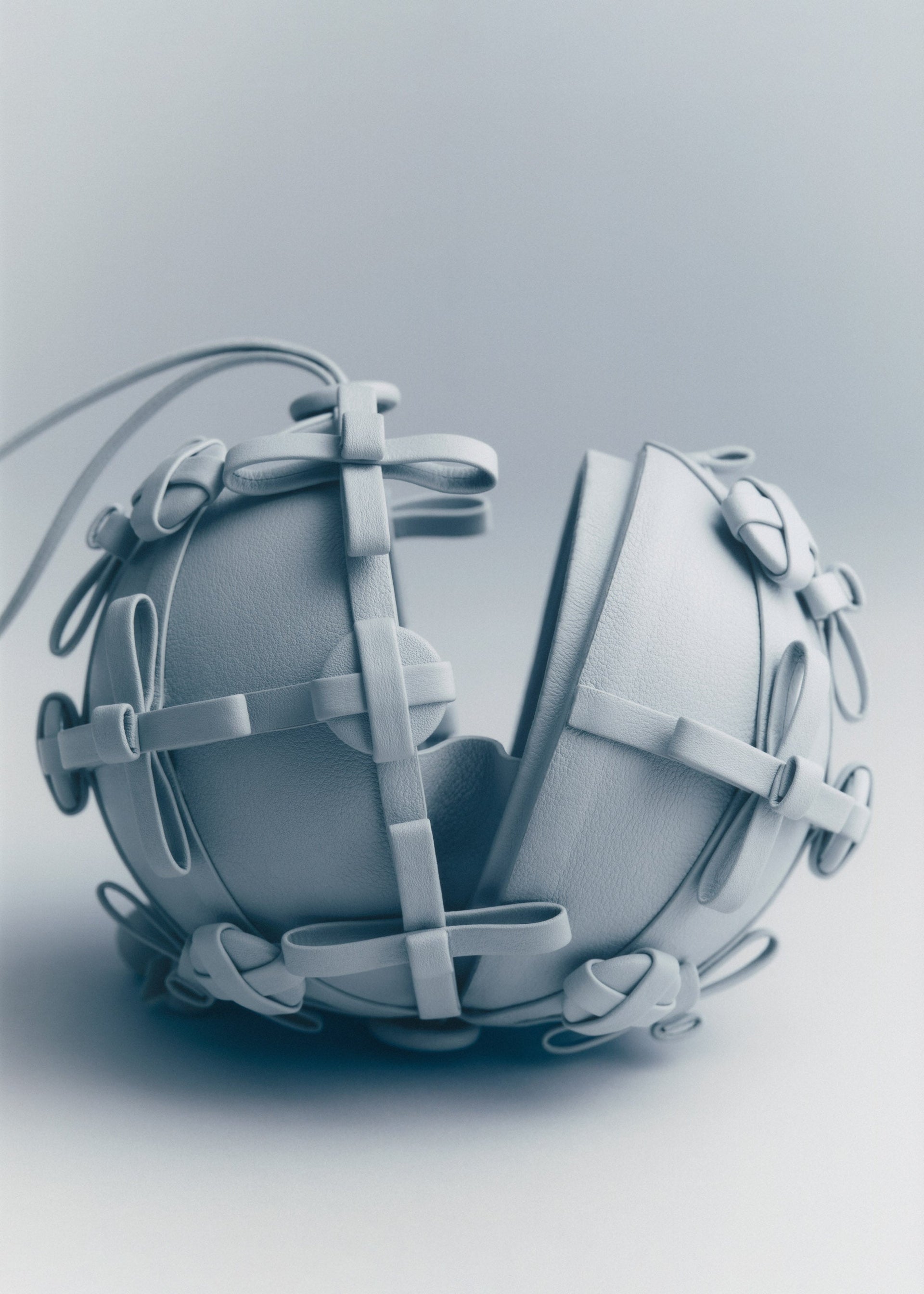 Button Bow Sphere - Sky