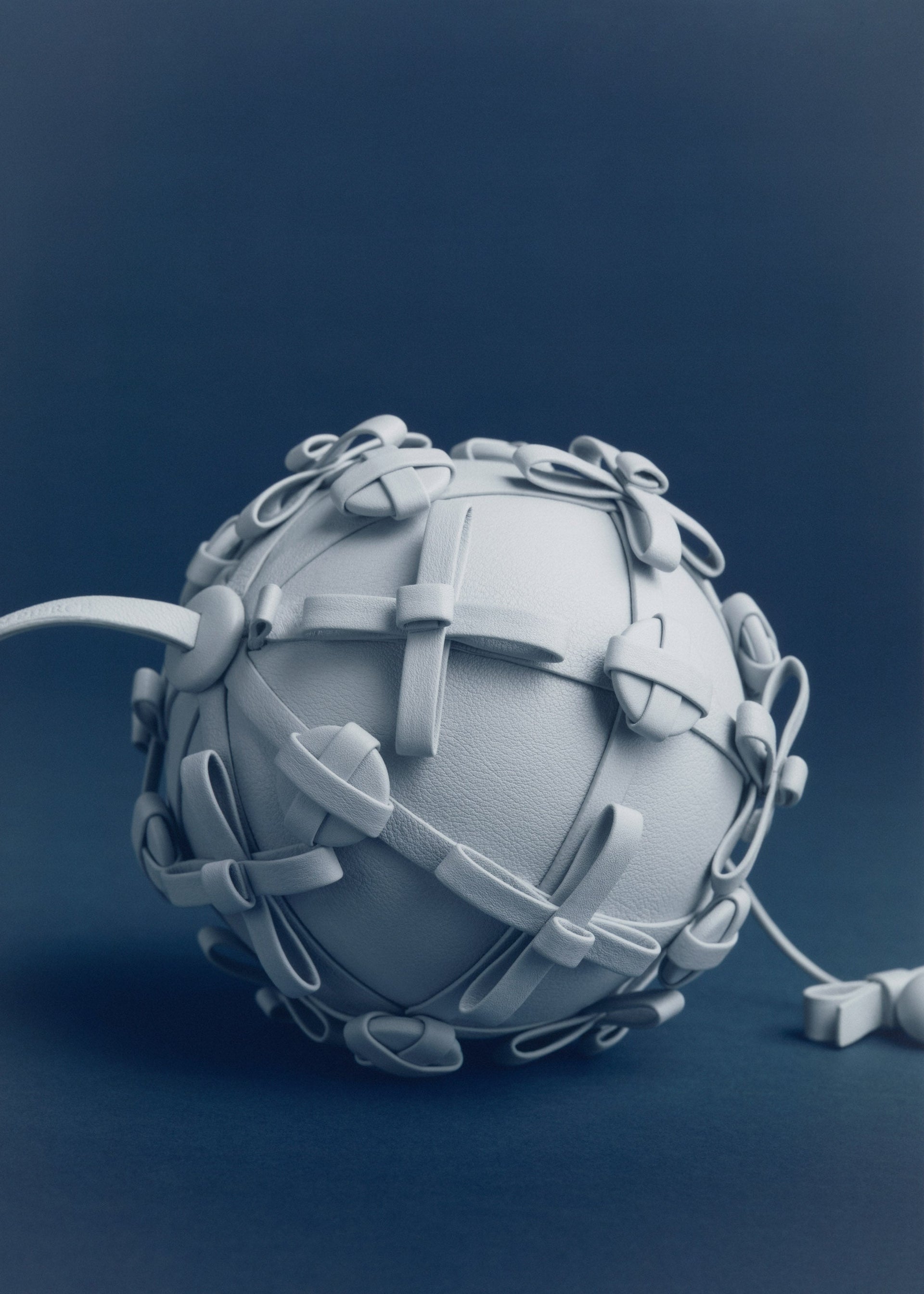 Button Bow Sphere - Sky