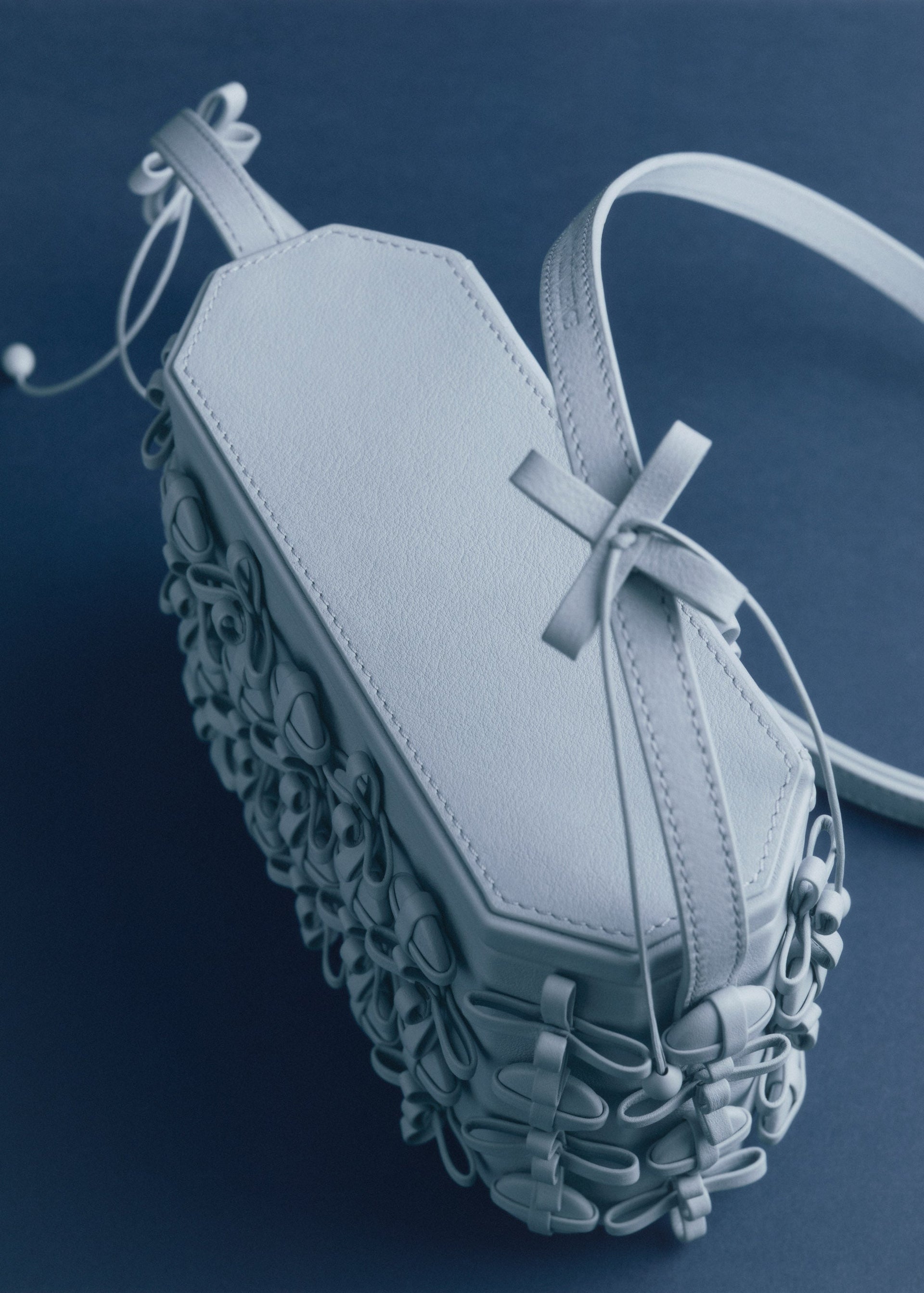 Button Bow Box - Sky