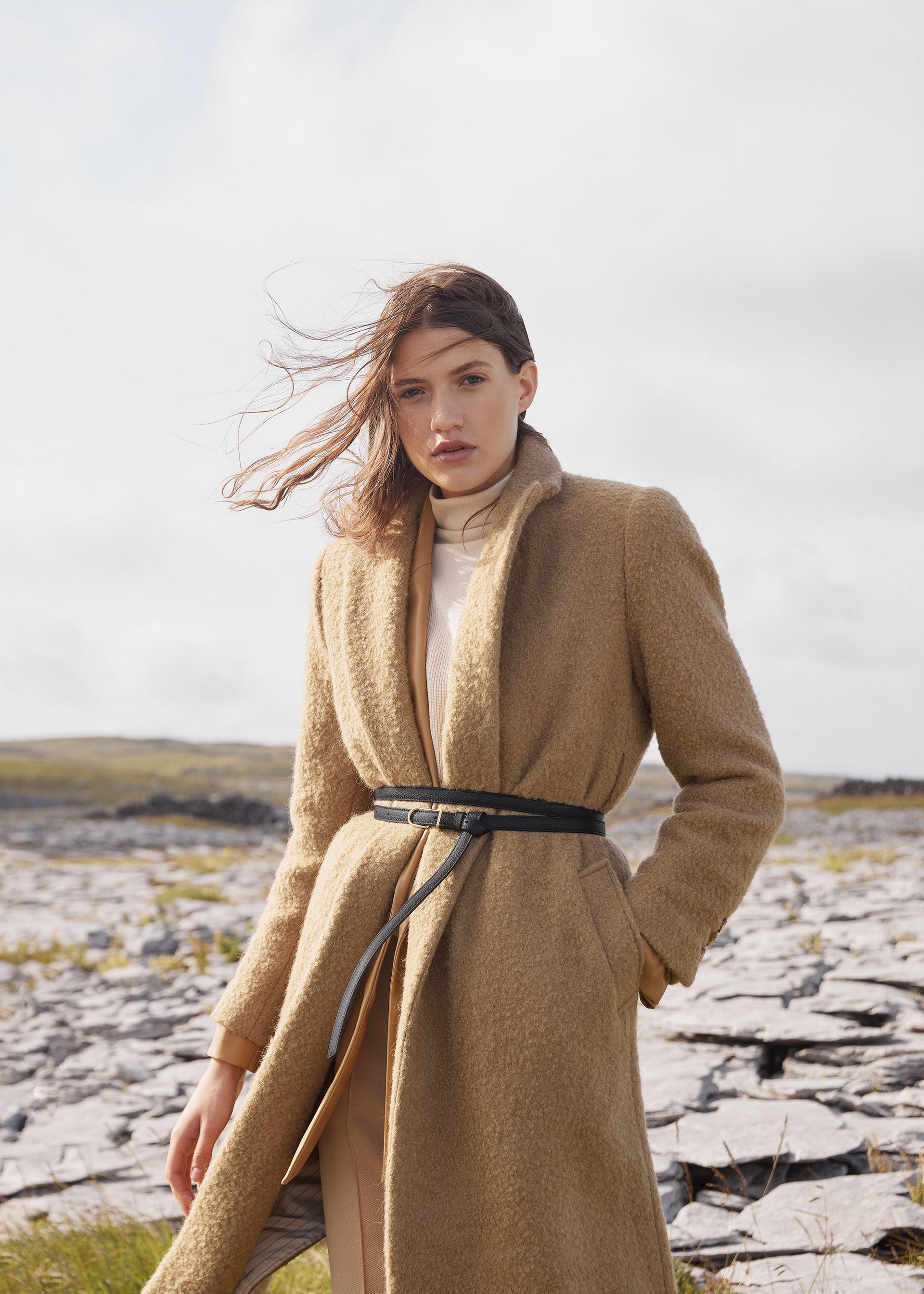 Thin Umi Belt - Sort Kornet