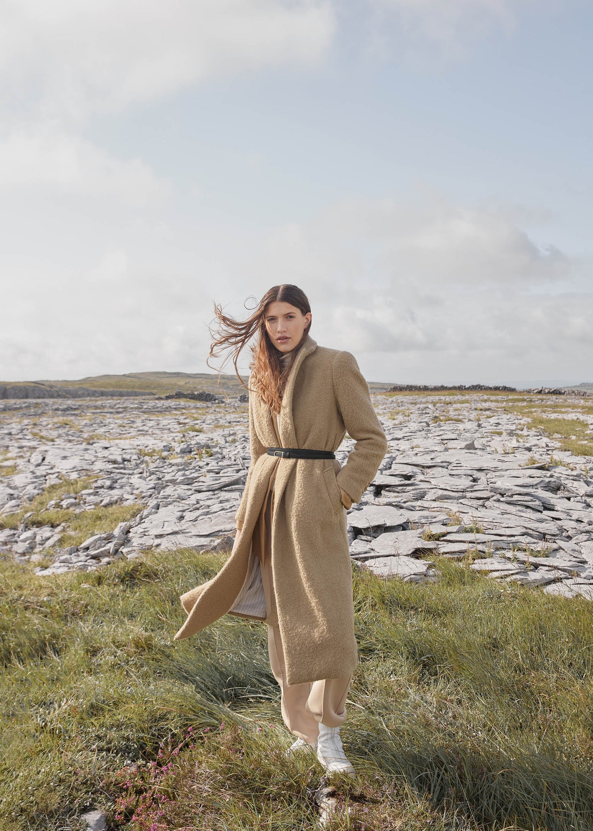 Thin Umi Belt - Sort Kornet