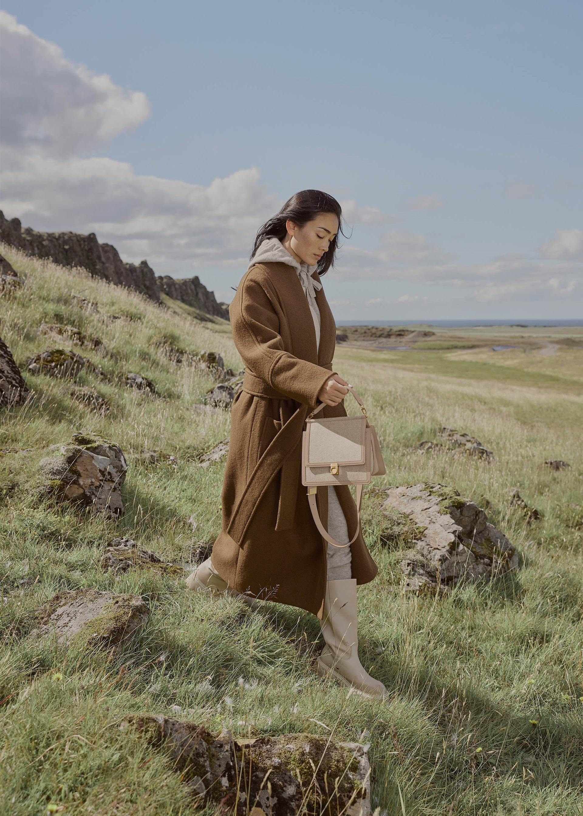 Numéro Sept - Vævet Duo Gråbrun