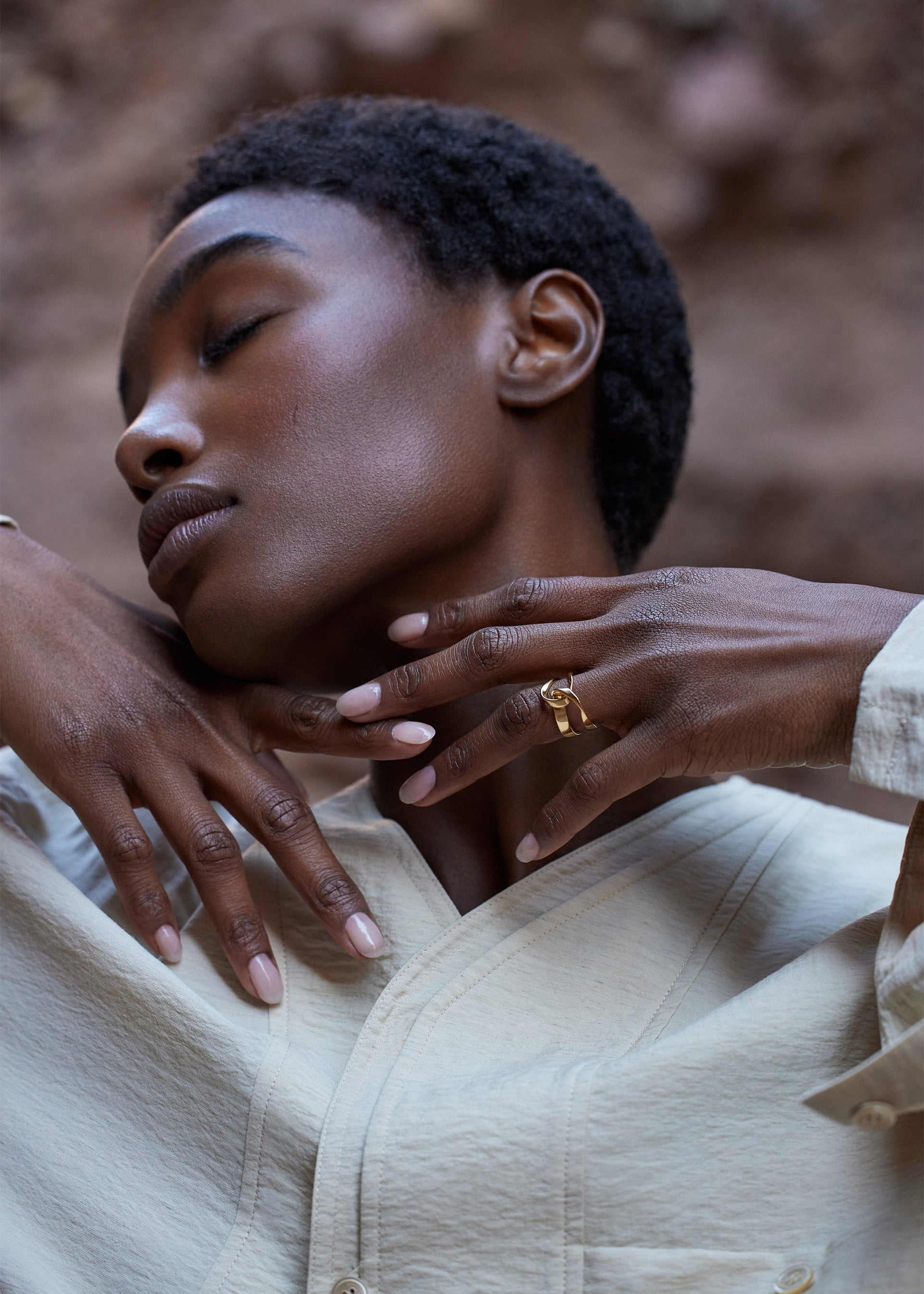 Éole-ring​ - forgyldt med 24 karat guld