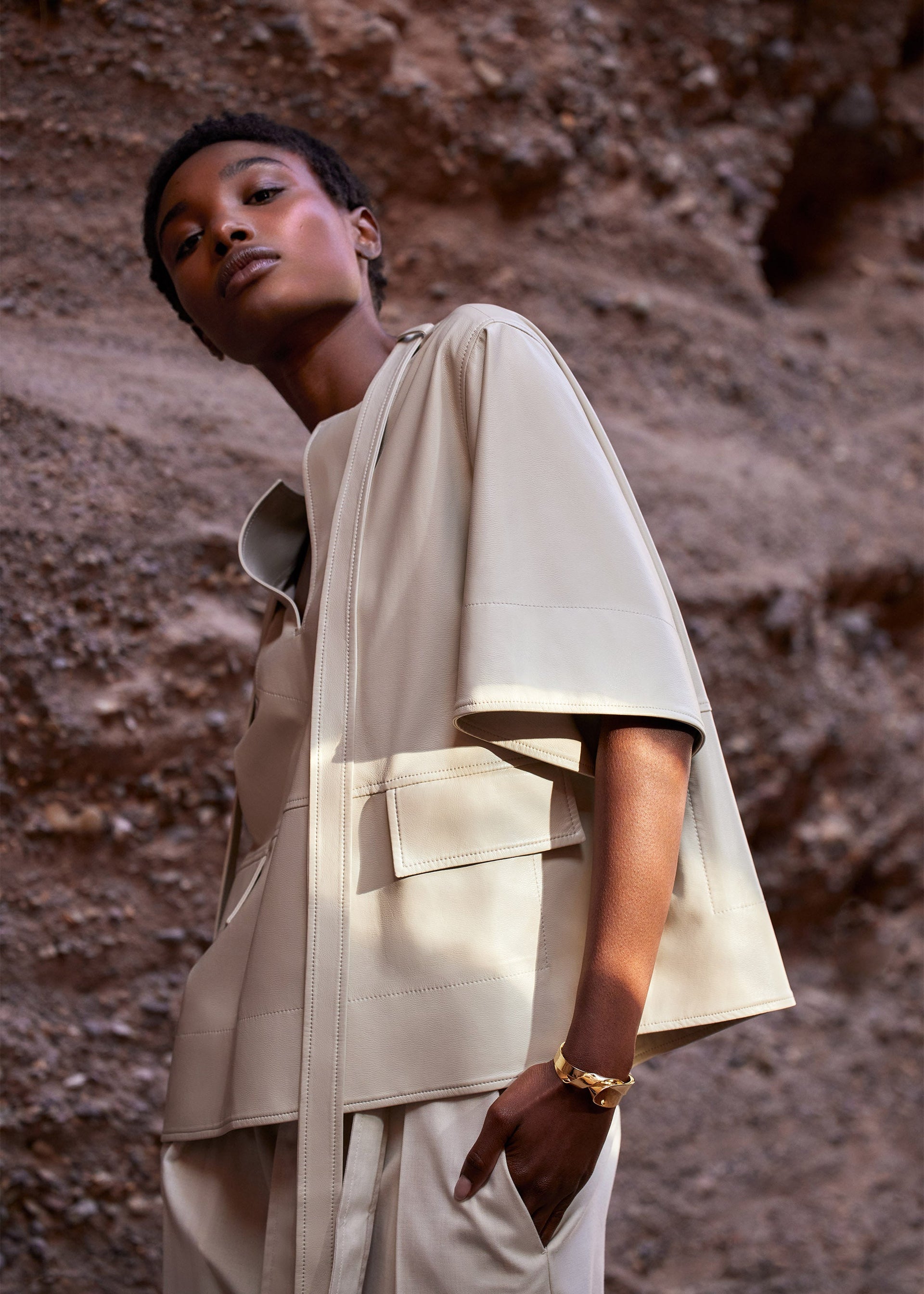 Éole-manchetarmbånd​ - forgyldt med 24 karat guld