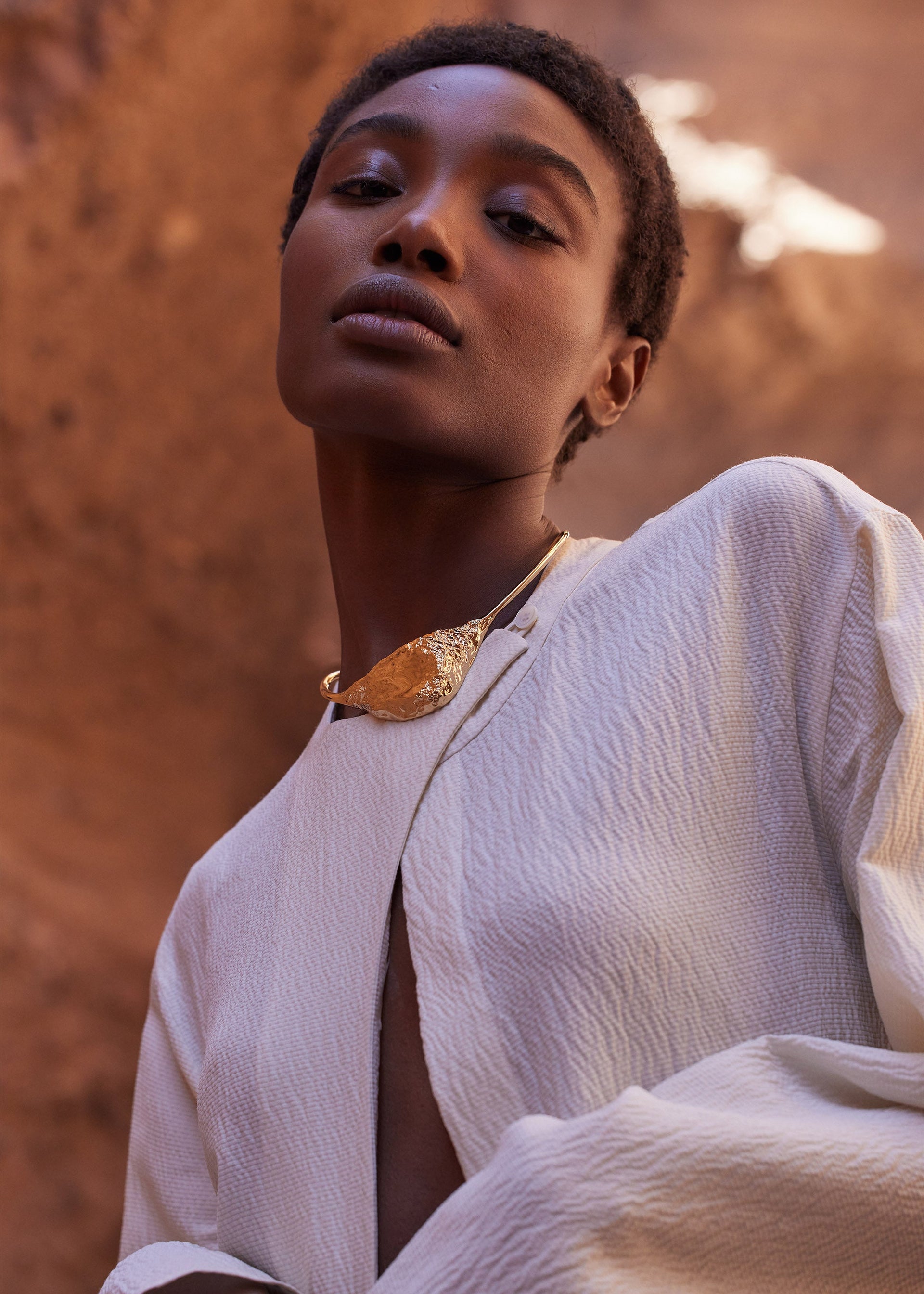 Eroz-halssmykke - forgyldt med 24 karat guld