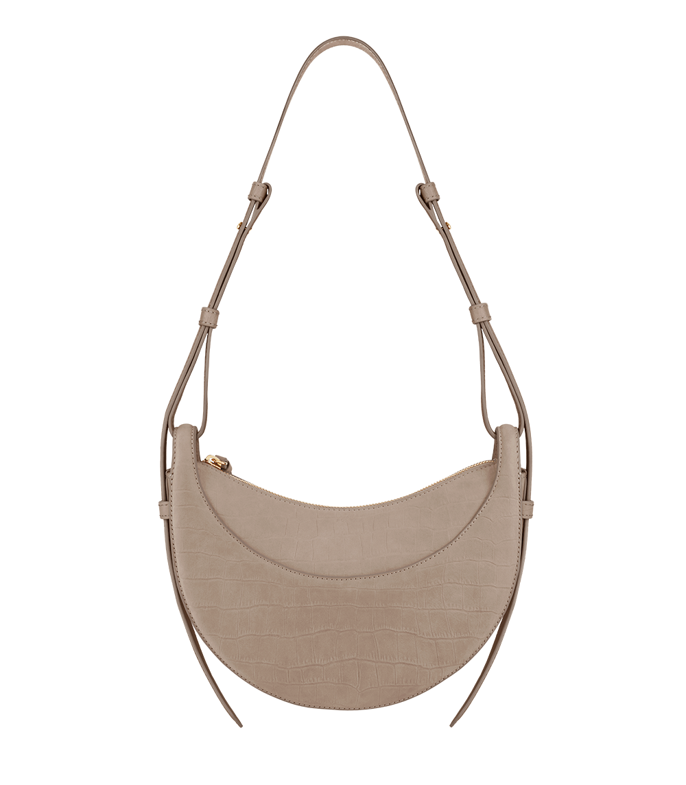 Numéro Dix - Gråbrun Nubuck Krokodille