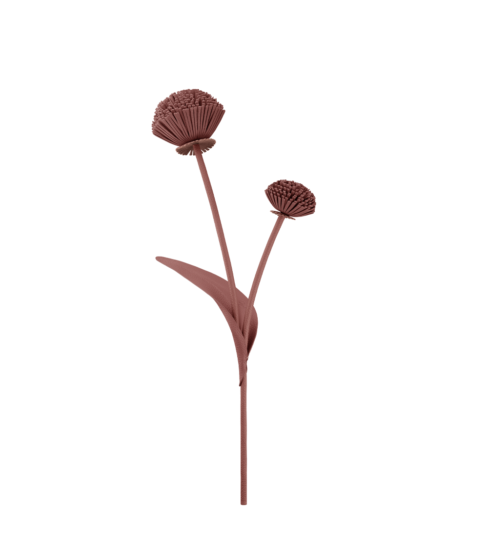 Tul-blomst - Duo Blush Kornet